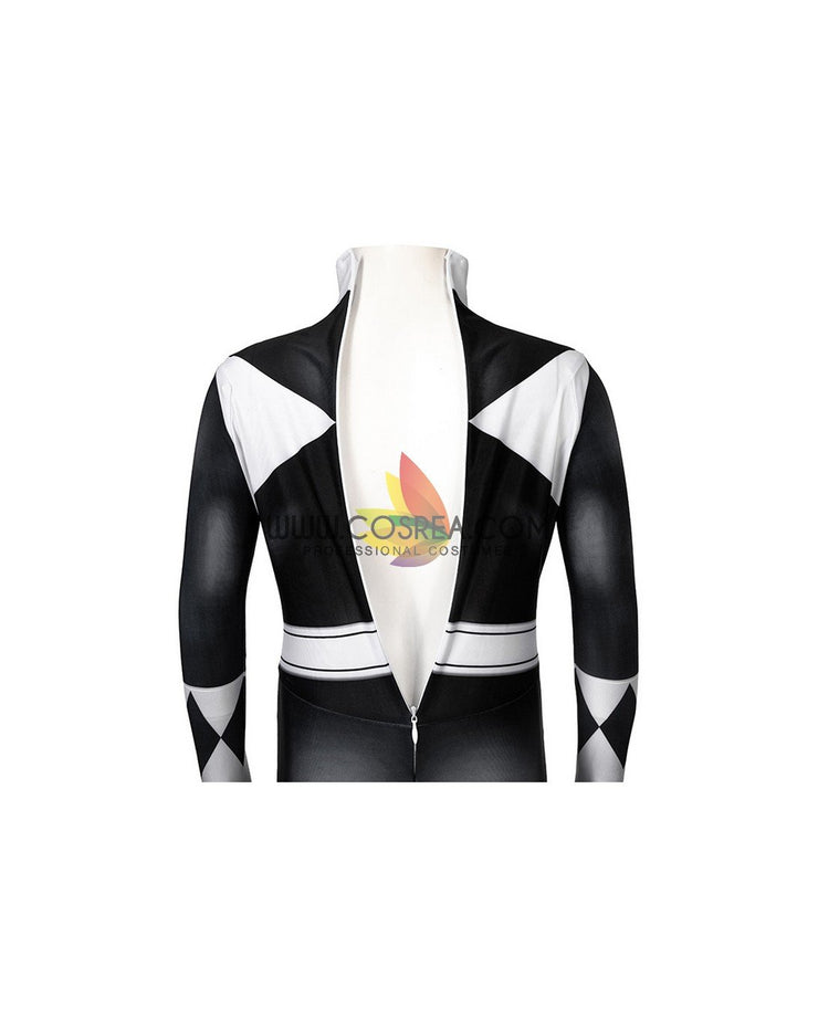 Cosrea Marvel Universe Mighty Morphin Power Rangers Black Ranger Kids Size Digital Printed Cosplay Costume