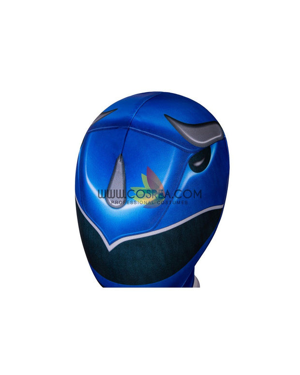 Cosrea Marvel Universe Mighty Morphin Power Rangers Blue Ranger Kids Size Digital Printed Cosplay Costume