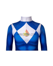 Cosrea Marvel Universe Mighty Morphin Power Rangers Blue Ranger Kids Size Digital Printed Cosplay Costume