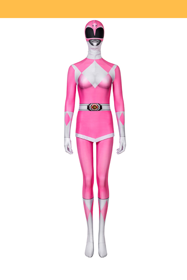 Cosrea Marvel Universe Mighty Morphin Power Rangers Pink Ranger Digital Printed Cosplay Costume