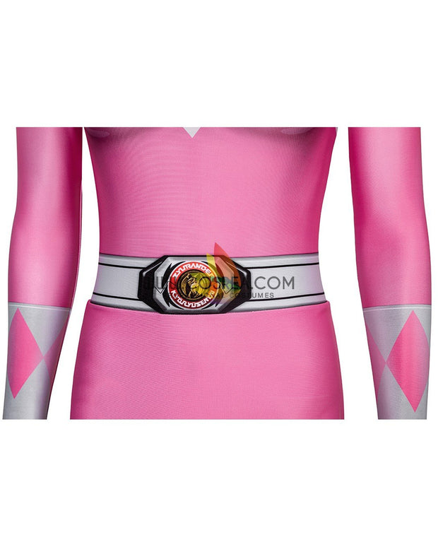 Cosrea Marvel Universe Mighty Morphin Power Rangers Pink Ranger Digital Printed Cosplay Costume