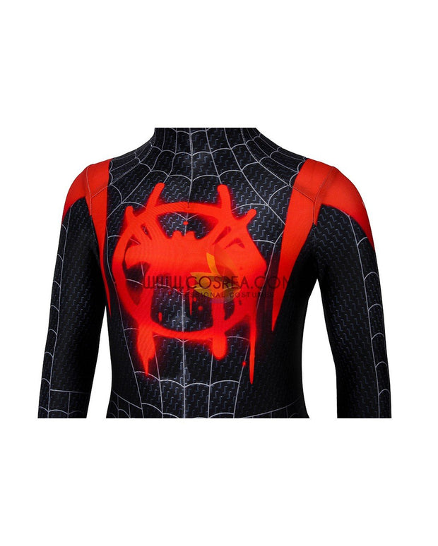 Cosrea Marvel Universe Miles Morales Into The Spider-Verse Kids Size Digital Printed Cosplay Costume