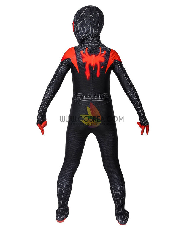 Cosrea Marvel Universe Miles Morales Into The Spider-Verse Kids Size Digital Printed Cosplay Costume