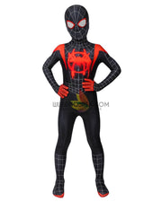 Cosrea Marvel Universe Miles Morales Into The Spider-Verse Kids Size Digital Printed Cosplay Costume