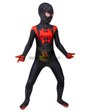 Cosrea Marvel Universe Miles Morales Into The Spider-Verse Kids Size Digital Printed Cosplay Costume