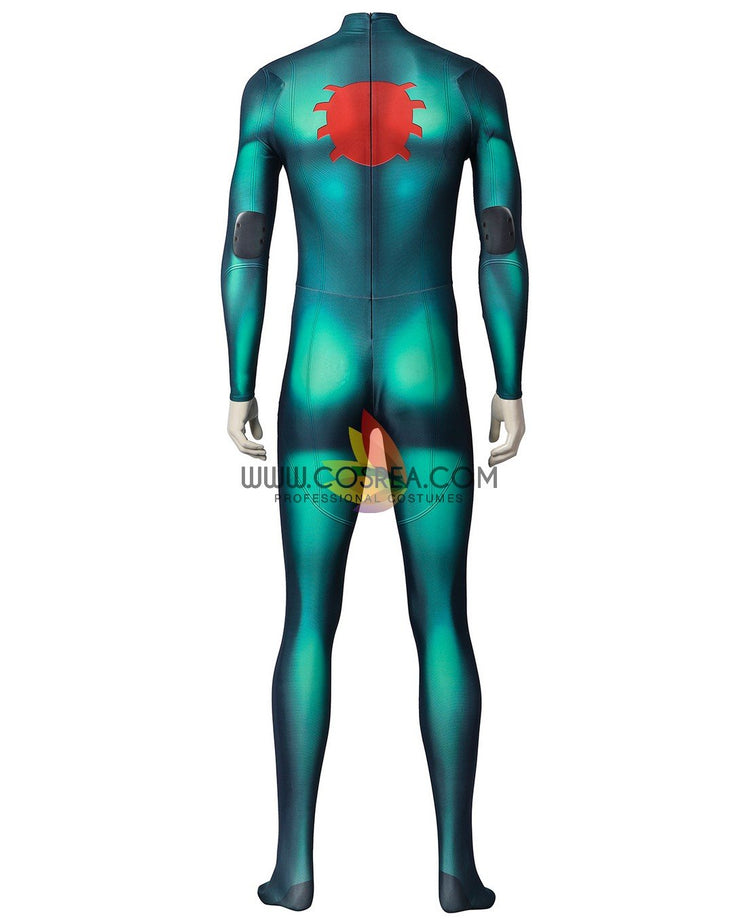Cosrea Marvel Universe Miles Morales PS5 Green Version Digital Printed Cosplay Costume