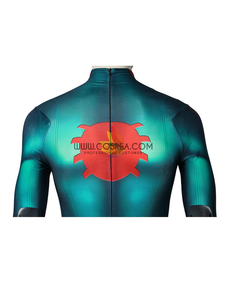 Cosrea Marvel Universe Miles Morales PS5 Green Version Digital Printed Cosplay Costume
