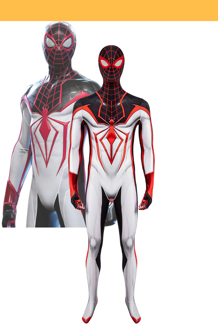 Cosrea Marvel Universe Miles Morales PS5 TRACK Suit Digital Printed Cosplay Costume