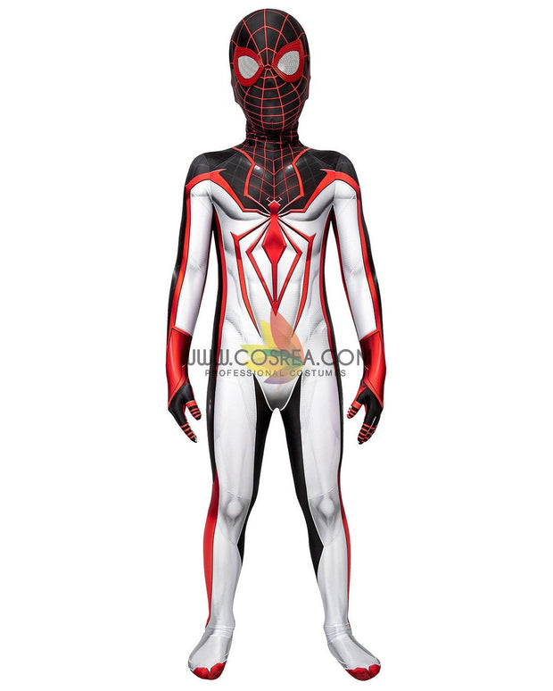 Cosrea Marvel Universe Miles Morales PS5 TRACK Suit Kids Size Digital Printed Cosplay Costume