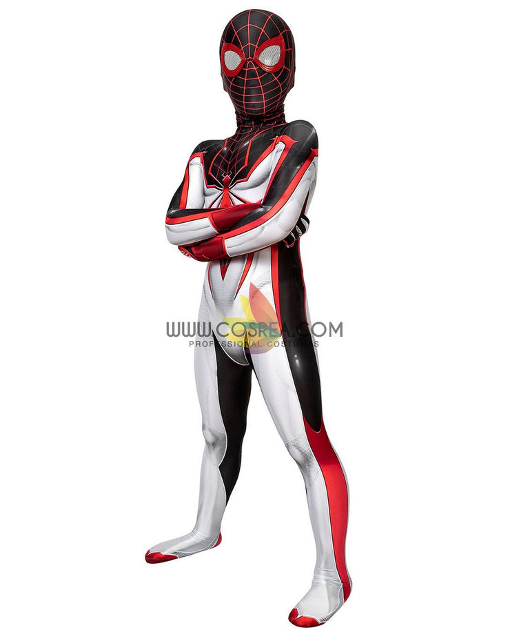 Cosrea Marvel Universe Miles Morales PS5 TRACK Suit Kids Size Digital Printed Cosplay Costume