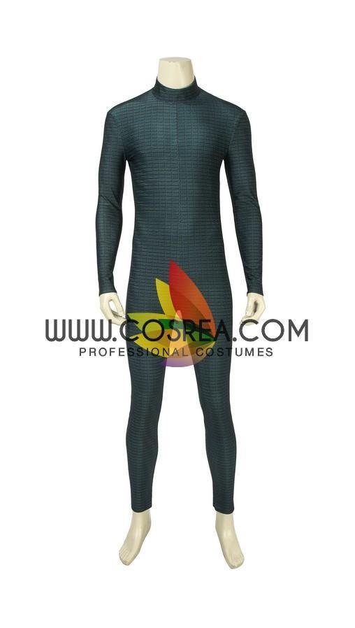 Cosrea Marvel Universe Mysterio Metallic Gold Spiderman Far From Home PU Leather Cosplay Costume