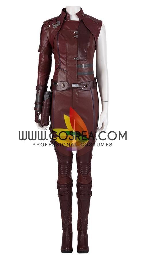Cosrea Marvel Universe Nebula Endgame PU Leather Cosplay Costume