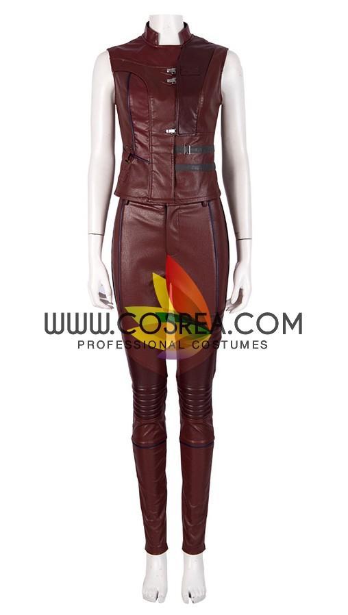 Cosrea Marvel Universe Nebula Endgame PU Leather Cosplay Costume