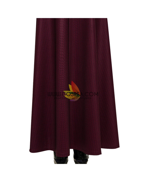 Cosrea Marvel Universe Scarlet Witch Finale Version With Patterned Cape Wanda And Vision TV Series Cosplay Costume