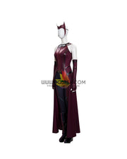 Cosrea Marvel Universe Scarlet Witch Finale Version With Patterned Cape Wanda And Vision TV Series Cosplay Costume