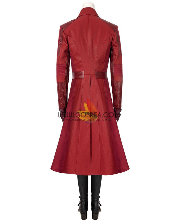 Cosrea Marvel Universe Scarlet Witch The Civil War Bright Red Cosplay Costume