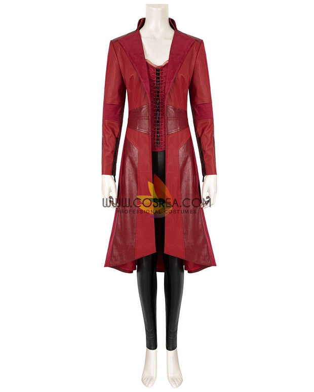 Cosrea Marvel Universe Scarlet Witch The Civil War Bright Red Cosplay Costume