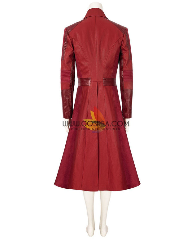 Cosrea Marvel Universe Scarlet Witch The Civil War Bright Red Cosplay Costume