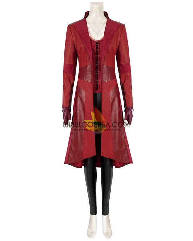 Scarlet Witch The Civil War Bright Red Cosplay Costume