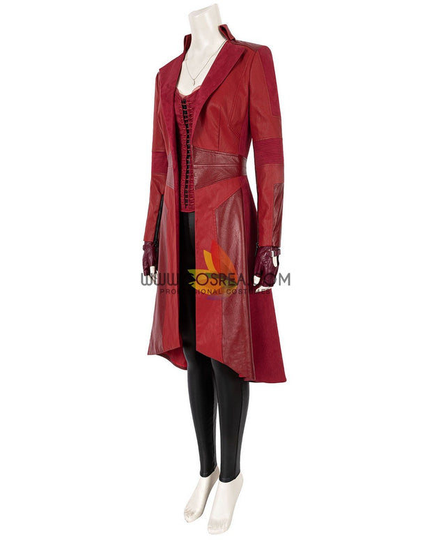Cosrea Marvel Universe Scarlet Witch The Civil War Bright Red Cosplay Costume