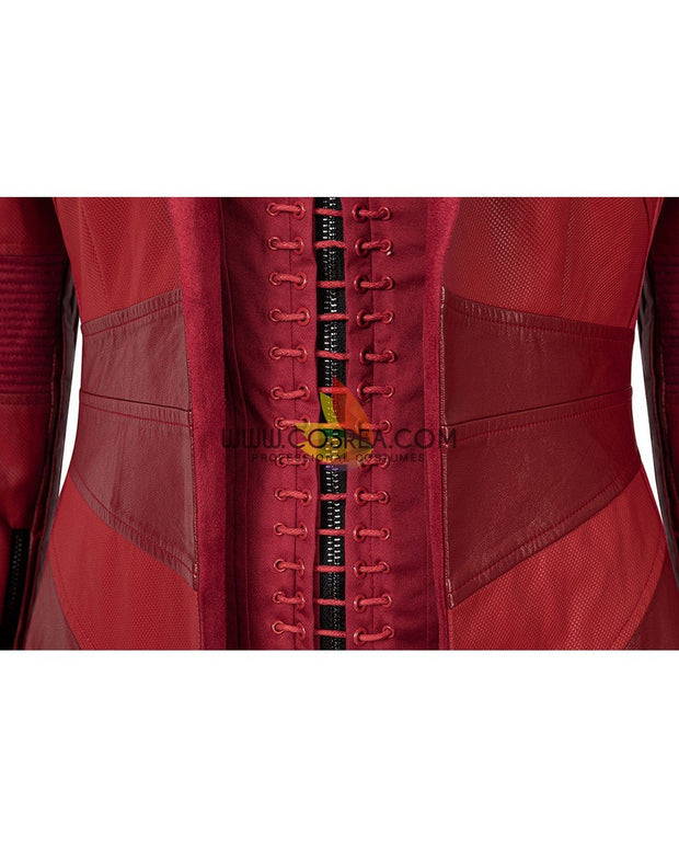 Cosrea Marvel Universe Scarlet Witch The Civil War Bright Red Cosplay Costume