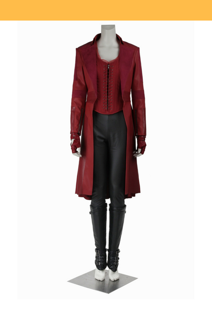 Scarlet Witch The Civil War Dark Red Cosplay Costume Cosrea