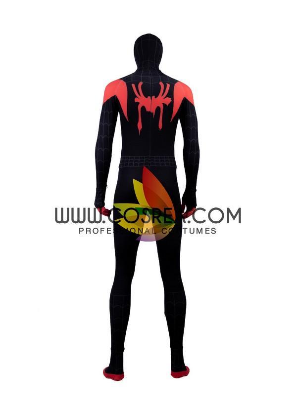 Cosrea Marvel Universe Spider Verse Miles Morales Black Version Cosplay Costume