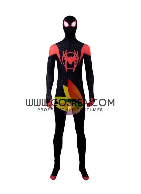 Cosrea Marvel Universe Spider Verse Miles Morales Black Version Cosplay Costume