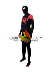 Cosrea Marvel Universe Spider Verse Miles Morales Black Version Cosplay Costume