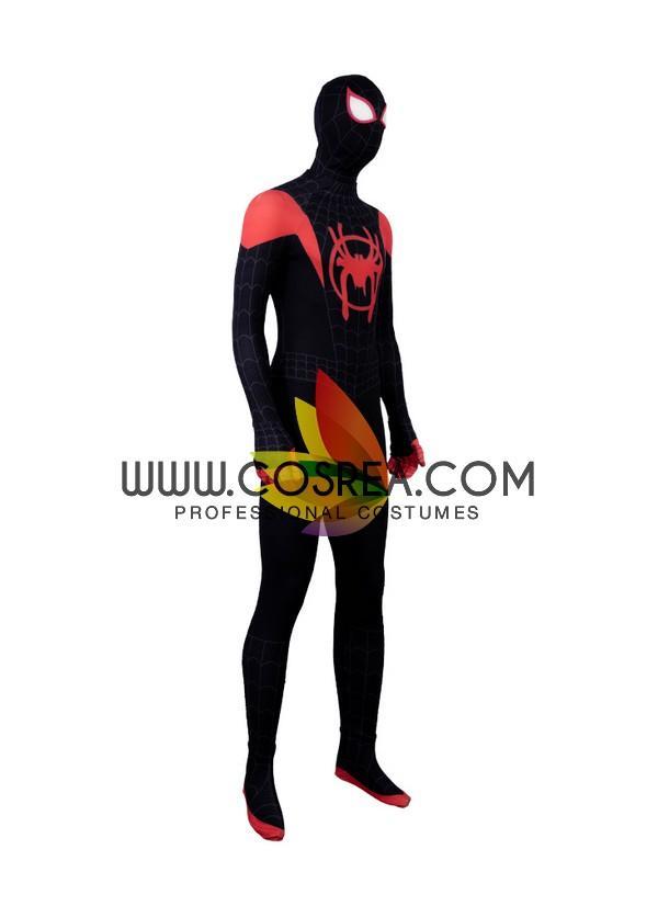 Cosrea Marvel Universe Spider Verse Miles Morales Black Version Cosplay Costume