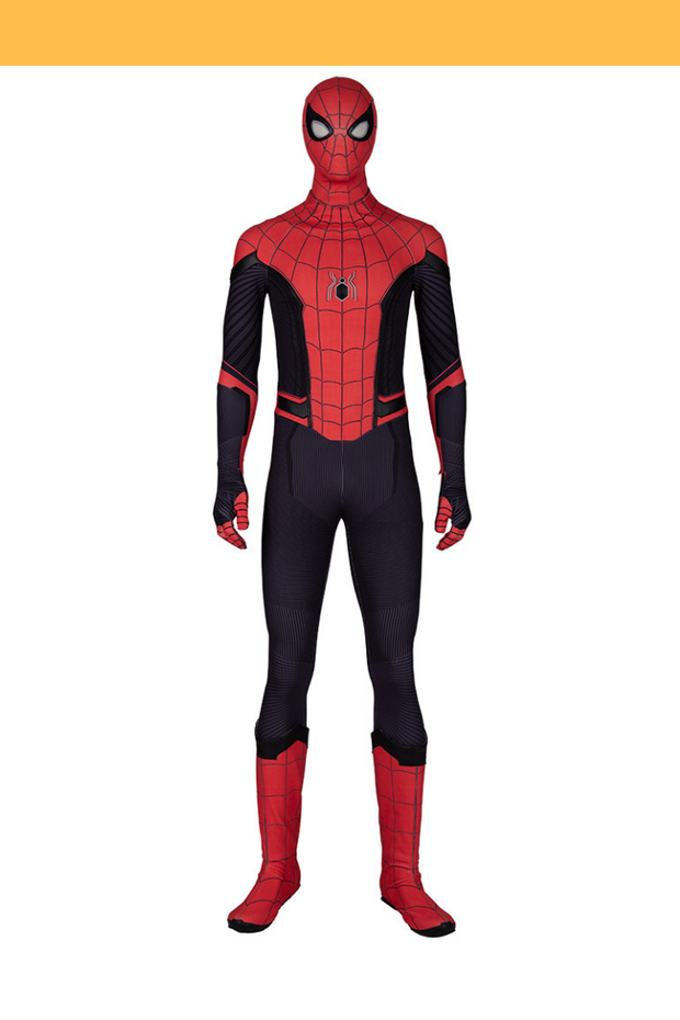 Cosrea Marvel Universe Spiderman Far From Home Dark Version Cosplay Costume