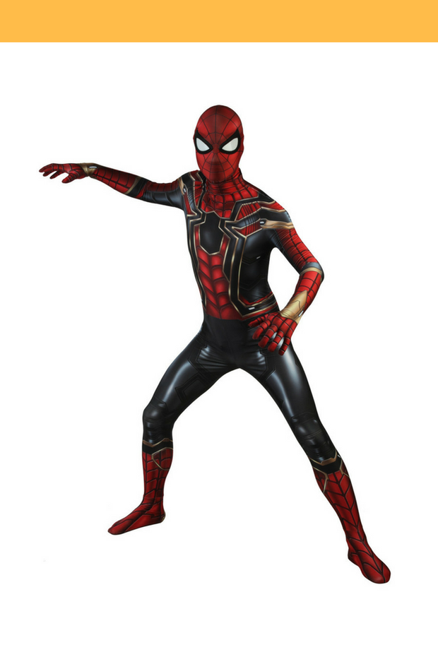 Cosrea Marvel Universe Spiderman Infinity War Metallic Cosplay Costume