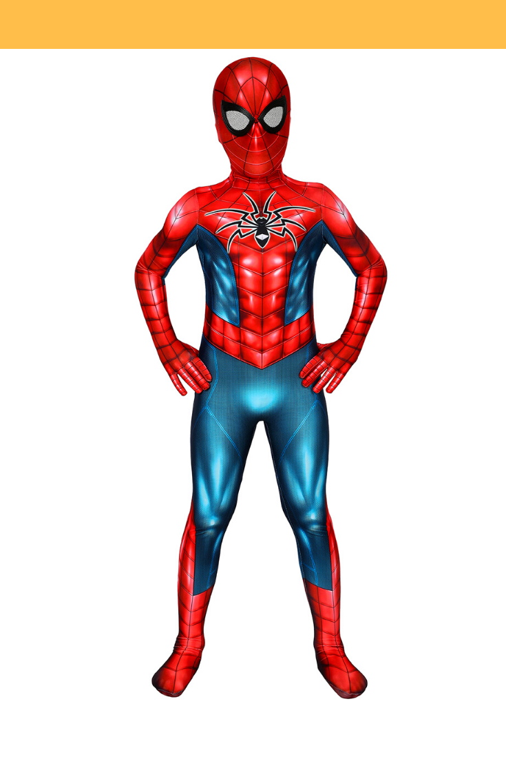 Cosrea Marvel Universe Spiderman MKIV Kids Size Digital Printed Cosplay Costume