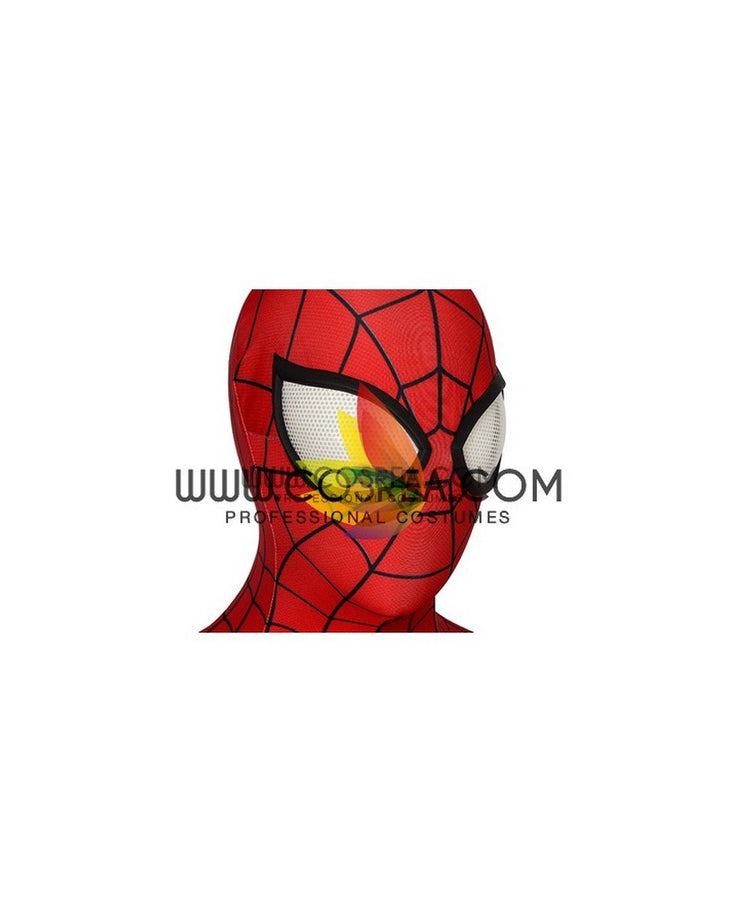 Cosrea Marvel Universe Spiderman PS4 Game Classic Version Digital Printed Cosplay Costume