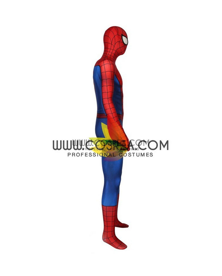 Cosrea Marvel Universe Spiderman PS4 Game Classic Version Digital Printed Cosplay Costume