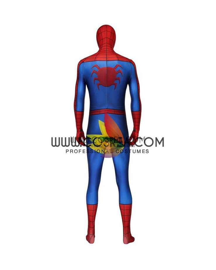 Cosrea Marvel Universe Spiderman PS4 Game Classic Version Digital Printed Cosplay Costume