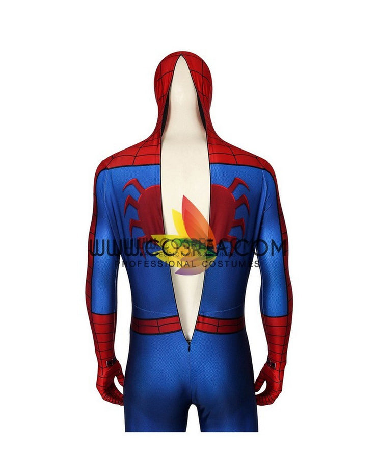 Cosrea Marvel Universe Spiderman PS4 Game Classic Version Digital Printed Cosplay Costume
