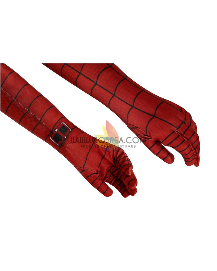 Cosrea Marvel Universe Spiderman PS4 Game Classic Version Kids Size Digital Printed Cosplay Costume