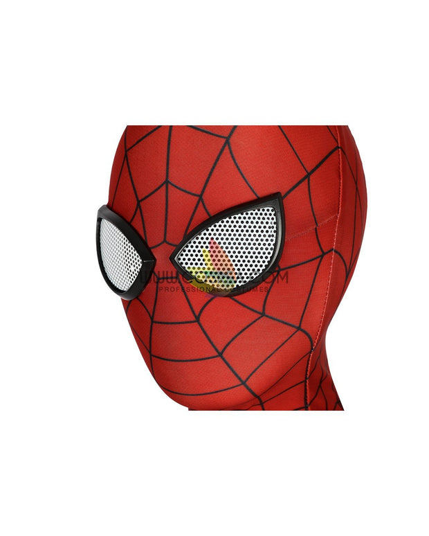 Cosrea Marvel Universe Spiderman PS4 Game Classic Version Kids Size Digital Printed Cosplay Costume