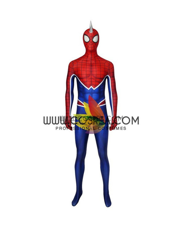 Cosrea Marvel Universe Spiderman PS4 Game Punk Suit Digital Printed Cosplay Costume