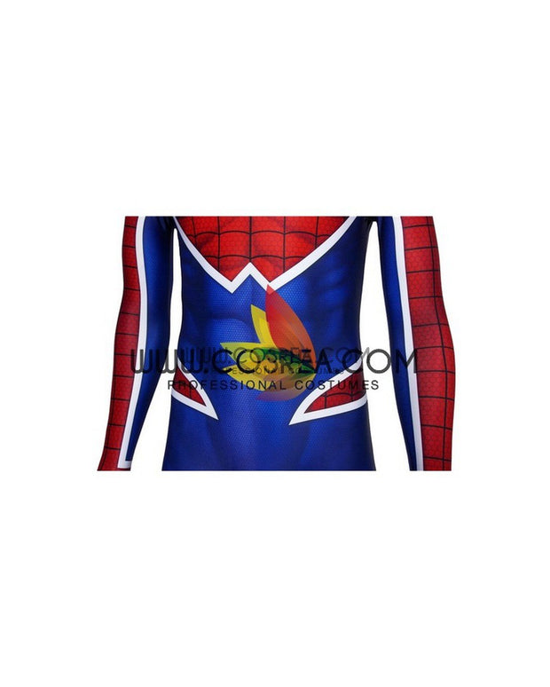 Cosrea Marvel Universe Spiderman PS4 Game Punk Suit Digital Printed Cosplay Costume
