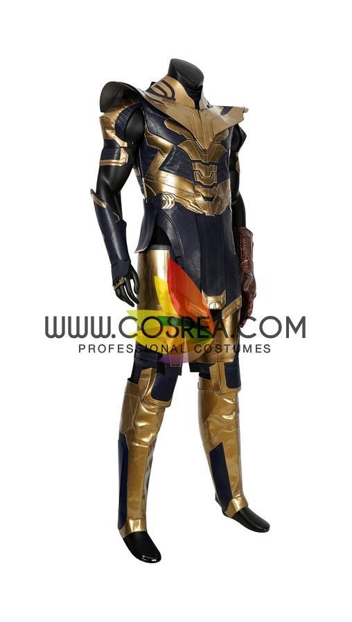 Cosrea Marvel Universe Thanos Infinity War Metallic PU Leather Cosplay Costume