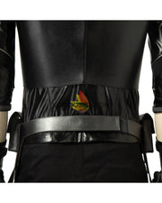 Cosrea Marvel Universe The Falcon And Winter Soldier TV Series  Black And Red Full PU Leather Version Cosplay Costume