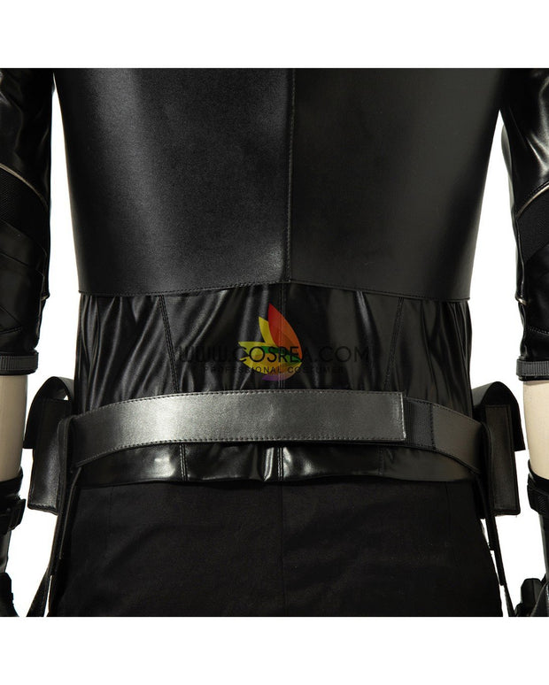 Cosrea Marvel Universe The Falcon And Winter Soldier TV Series  Black And Red Full PU Leather Version Cosplay Costume