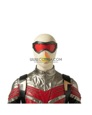 Cosrea Marvel Universe The Falcon And Winter Soldier TV Series  Black And Red Full PU Leather Version Cosplay Costume