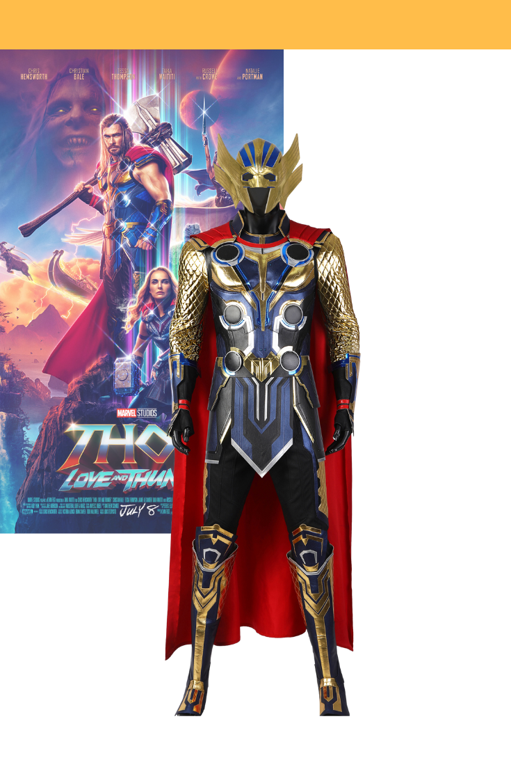 Cosrea Marvel Universe Thor Love and Thunder Custom PU Leather Cosplay Costume