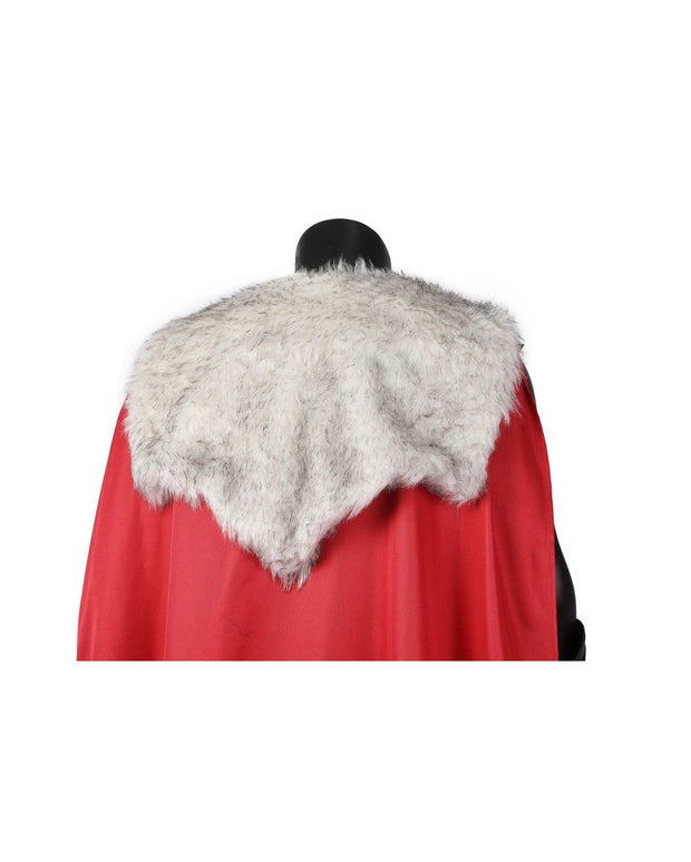 Cosrea Marvel Universe Thor Love and Thunder Faux Fur Cape Version Cosplay Costume