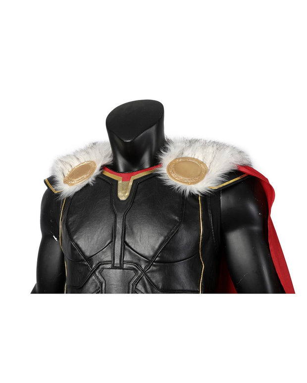 Cosrea Marvel Universe Thor Love and Thunder Faux Fur Cape Version Cosplay Costume