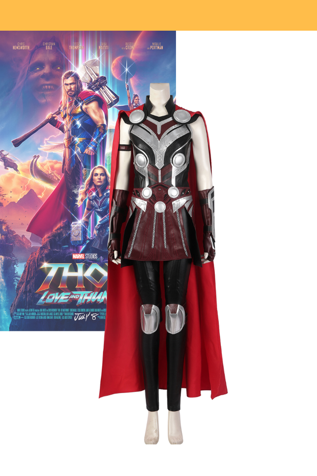 Cosrea Marvel Universe Thor Love and Thunder Jane Foster Custom PU Leather Cosplay Costume