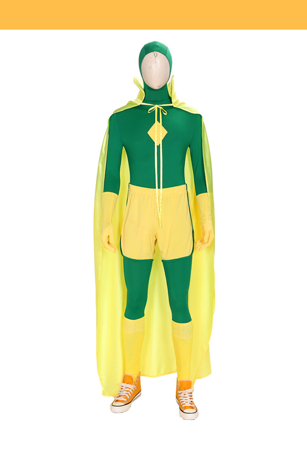 Cosrea Marvel Universe Vision Halloween Wanda And Vision TV Series Cosplay Costume